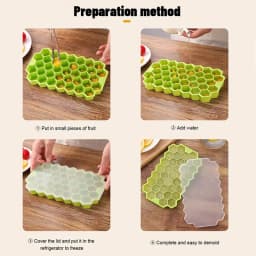 1pcs Honeycomb 37 Lattice Cube Tray Maker Without Lid DIY Ice Mold