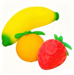 New Fruit NeeDoh Squishy Toy Simulated Strawberry Bananab Orange Fidget Sensory Toy Stress Relief Anti-Anxiety TPR Toy