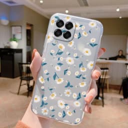 For Samsung Galaxy M33 5G Case Cover Cute Butterfly Flowers Protective Phone Case For Samsung M14 M15 M54 M55 M34 Transparent