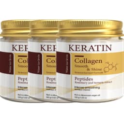 Keratin Collagen Hair Mask with Peptides & Rosemary - Intense Smoothing & Shine for All Hair Types - Deep Conditioning Treatment