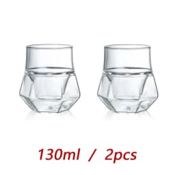 FOME Double Walled Glass Cup Transparent Coffee Milk Mug Espresso Cup Home Brandy Wine Cocktail Glasses Tasting Cup