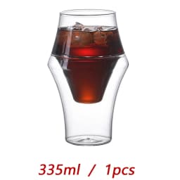 FOME Double Walled Glass Cup Transparent Coffee Milk Mug Espresso Cup Home Brandy Wine Cocktail Glasses Tasting Cup