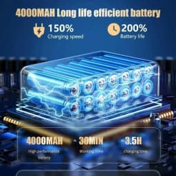 CENRR 98000PA Powerful Mini Car Vacuum Cleaner Cordless Wireless Car Cleaner HandHeld Portable Vacuum Cleaner Air Gun