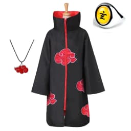 Akatsuki Uchiha Tobi Obito Akatsuki Cosplay Costume Cloak Mask Halloween Man Woman Cosplay Costume Headband Accessories