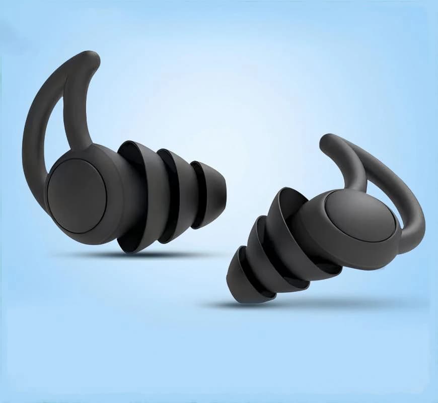New Soft Ear Plugs for Sleep Reusable 3 Layer Ear Plugs For Sleep Silicone Noise Cancelling Hearing Protection