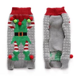 Christmas Dog Sweater Cute Cartoon Reindeer Xmas Pet Costume Puppy Cat Warm Clothes For Small Dogs Chihuahua Pug Winter Clothing
