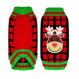 Christmas Dog Sweater Cute Cartoon Reindeer Xmas Pet Costume Puppy Cat Warm Clothes For Small Dogs Chihuahua Pug Winter Clothing