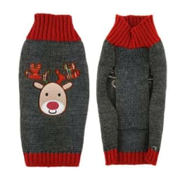 Christmas Dog Sweater Cute Cartoon Reindeer Xmas Pet Costume Puppy Cat Warm Clothes For Small Dogs Chihuahua Pug Winter Clothing