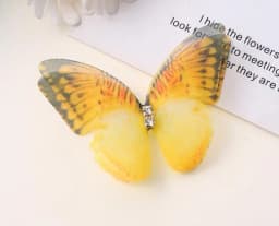 5cm 20pcs Double Sweet Butterfly Appliqued 3D Simulation Mesh Dreamy Bouquet Patch For DIY Handmade Hairband Nail Decoration
