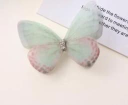 5cm 20pcs Double Sweet Butterfly Appliqued 3D Simulation Mesh Dreamy Bouquet Patch For DIY Handmade Hairband Nail Decoration
