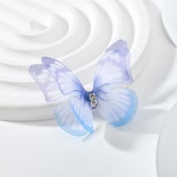 5cm 20pcs Double Sweet Butterfly Appliqued 3D Simulation Mesh Dreamy Bouquet Patch For DIY Handmade Hairband Nail Decoration