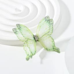 5cm 20pcs Double Sweet Butterfly Appliqued 3D Simulation Mesh Dreamy Bouquet Patch For DIY Handmade Hairband Nail Decoration