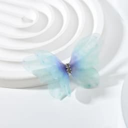 5cm 20pcs Double Sweet Butterfly Appliqued 3D Simulation Mesh Dreamy Bouquet Patch For DIY Handmade Hairband Nail Decoration