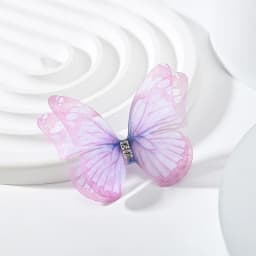 5cm 20pcs Double Sweet Butterfly Appliqued 3D Simulation Mesh Dreamy Bouquet Patch For DIY Handmade Hairband Nail Decoration