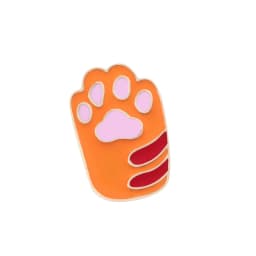 1Pcs Cute Cartoon Cat Colorful Foot Pins Acrylic Badges Brooch lapel Pin For Women Clothes On The Backpack Accessories jewelry