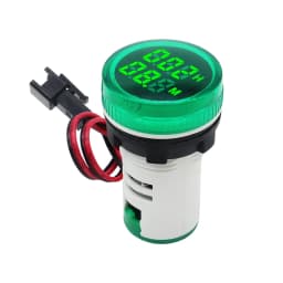 Mini 22MM LED Round Square Digital Timer Meter 0-60 Minute/0-999Hour AC 220V-380V Signal Light Hour Meter Panel Mounting