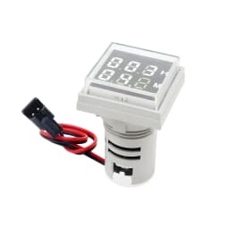 Mini 22MM LED Round Square Digital Timer Meter 0-60 Minute/0-999Hour AC 220V-380V Signal Light Hour Meter Panel Mounting