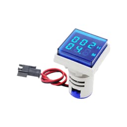 Mini 22MM LED Round Square Digital Timer Meter 0-60 Minute/0-999Hour AC 220V-380V Signal Light Hour Meter Panel Mounting