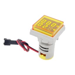Mini 22MM LED Round Square Digital Timer Meter 0-60 Minute/0-999Hour AC 220V-380V Signal Light Hour Meter Panel Mounting