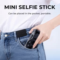 Magnetic Phone Holder Pocket Selfie Stick Retractable Four-corner Stand With Bluetooth for Smartphone Live Streaming Shooting