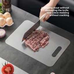 JUSTINLAU Stainless Steel Honeycomb Thickened Cutting Board Antibacterial Mildew-proof Kneading Dough Board Fruit Cutting Board