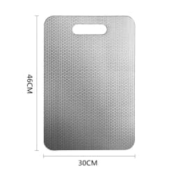 JUSTINLAU Stainless Steel Honeycomb Thickened Cutting Board Antibacterial Mildew-proof Kneading Dough Board Fruit Cutting Board