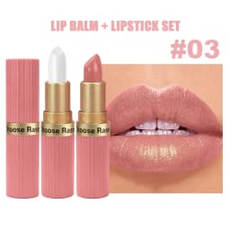 Pearlescent Pink Glitter Velvet Lipstick Metallic Waterproof Long Lasting Matte Shimmer Diamond Lipstick Women Makeup Cosmetic