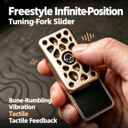 14+ Adult Tuning‑Fork Unlimited Push Slider Magnetic EDC Fidget Toy Metal Hand Tactile Slider Anxiety Stress Relief Pocket Desk