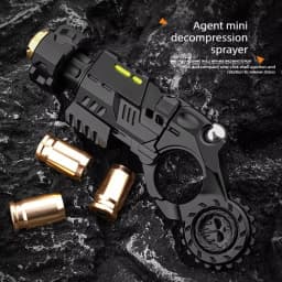 Mini Metal EDC Stress Relief Toy for Adults Pistol Gun Eject Fidget Roller Spinner Mechanical Slider Ratchet Wheel Paragraph