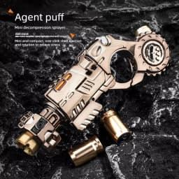 Mini Metal EDC Stress Relief Toy for Adults Pistol Gun Eject Fidget Roller Spinner Mechanical Slider Ratchet Wheel Paragraph