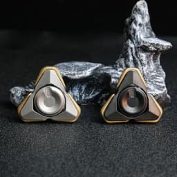 Suàn QS Magnetic Open-Armor Fidget Spinner Metal Stress Relief Toy for Adults | Magnetic Rotating Top Desktop Decompression Toy