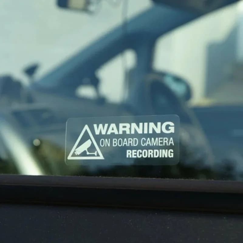 1 piece of car camera video warning sticker, suitable for trucks, car body decoration decals, auto accessories
