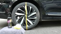 Tire Shine Spray, Black Gloss Tyre Coating, Rubber & Plastic Restorer, Anti-Aging, Long Lasting Shine