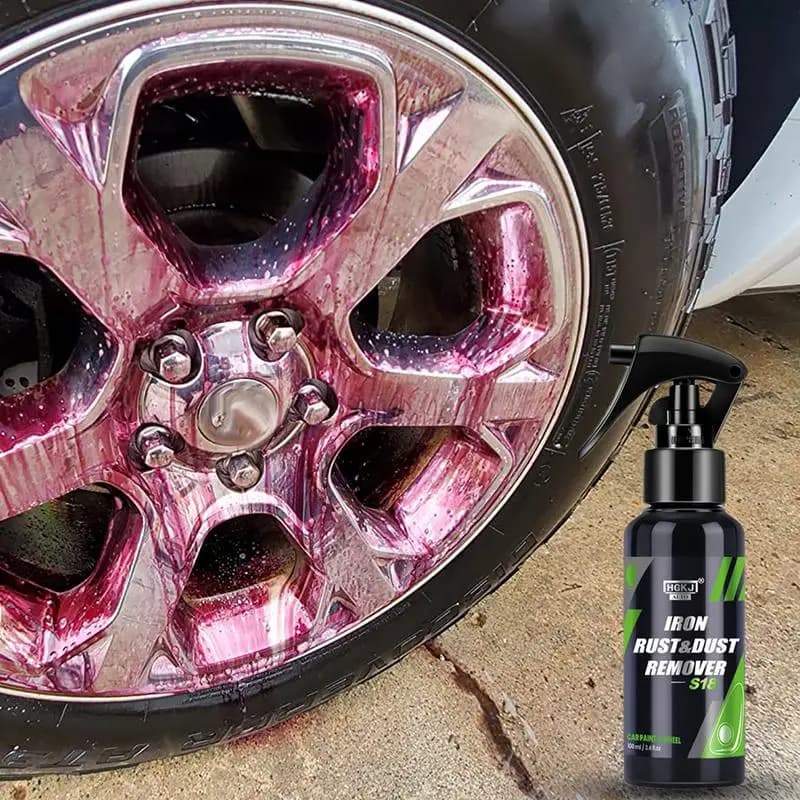 HGKJ S18 50/100/300ML Car Paint & Wheel Iron Particles Powder Rust & Dust Remover Auto Rim Metal Multi-Purpose Cleaning Spray