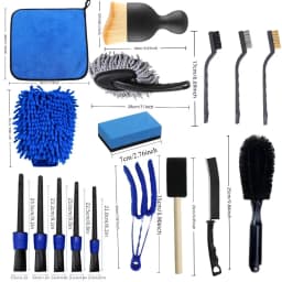 16/20pcs Car Cleaning Tool Set Air Conditioning Vents Seat Gaps Various Detail Brushes Uses For Home Car Washing Motorcycle