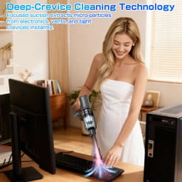 Car Vacuum Cleaner Turbo Fan Violent Air Blower Cleaning Tools Hair Dryer Electric Air Duster Auto Dust Collector for Home Outdoors Camping Universal Portable Multipurpose