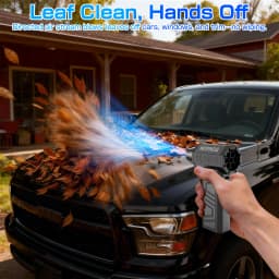 Car Vacuum Cleaner Turbo Fan Violent Air Blower Cleaning Tools Hair Dryer Electric Air Duster Auto Dust Collector for Home Outdoors Camping Universal Portable Multipurpose