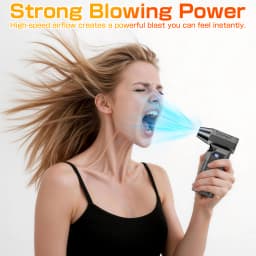 Blower Violent Jet Fan Car Turbo Fan Cleaning Blowing Tools Hair Dryer Family Electric Air Duster Auto Dust Collector Summer Outdoors Fan Auto Accessories Portable Multipurpose 140000RPM