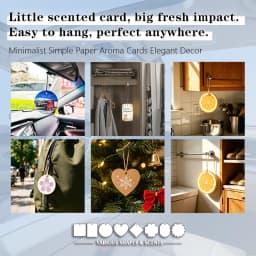 100Pcs Personalized Custom Car Air Freshener Paper Cards Double Sided Different Images Custom Logo Hanging Auto Aroma Scent Tabl