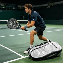 MHKBD Carbon Fiber Padel Racket for Adults Professional Shock Absorption Arm Friendly High Performance with Carry Bag 2026