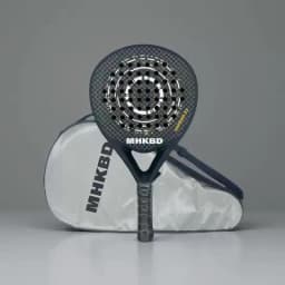 MHKBD Carbon Fiber Padel Racket for Adults Professional Shock Absorption Arm Friendly High Performance with Carry Bag 2026