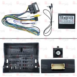 Car Radio Fascia Frame For Seat Ibiza 2008-2017 9 inch 2DIN Android Stereo Panel Harness Wire Power Cable Adapter Canbus Decoder