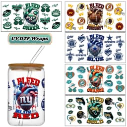 Rugby Enthusiast Sticker 16oz UV DTF 3D Sticker Decals Waterproof Wraps Glass Can Cups Creative Craft DIY Sports Lover Gift