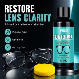 Eyeglass Scratch Repair CreamEyeglass Lens and Frame Scratch Polish, Lens Scratch Polishing, Buffing, Suitable for Minor Scratch