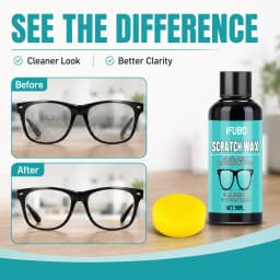 Eyeglass Scratch Repair CreamEyeglass Lens and Frame Scratch Polish, Lens Scratch Polishing, Buffing, Suitable for Minor Scratch