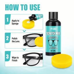 Eyeglass Scratch Repair CreamEyeglass Lens and Frame Scratch Polish, Lens Scratch Polishing, Buffing, Suitable for Minor Scratch