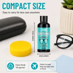 Eyeglass Scratch Repair CreamEyeglass Lens and Frame Scratch Polish, Lens Scratch Polishing, Buffing, Suitable for Minor Scratch