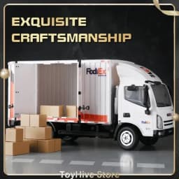 Huina 1:18 RC car 12CH Remote Controlled express delivery car loading transport car Small Cargo Truck Floating Van Small Truck