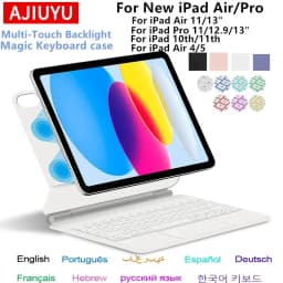 TouchPad Magic Keyboard for iPad Air 11 13 M4 2026 M3 M2 iPad 10 10th Air 4 5 6 iPad Pro 11 12.9 13'' M5 M4 Smart Cover Backlit