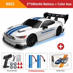 New 1:24 RC Drift Vehicle, Mustang 4WD Cars, Racing Car with Remote Control, Gift, Competition Racing Car, Children's Toy
